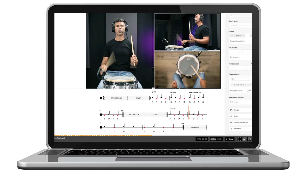 corso di batteria per adulti principianti