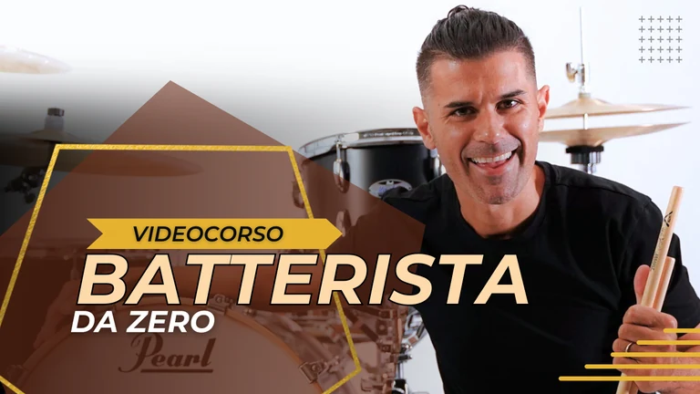 Batterista da Zero, corso di batteria per principianti con Corrado Bertonazzi